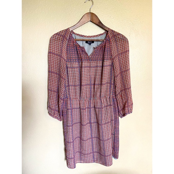 SOLD Madewell Silk Peasant Dress - Picture 2 of 4